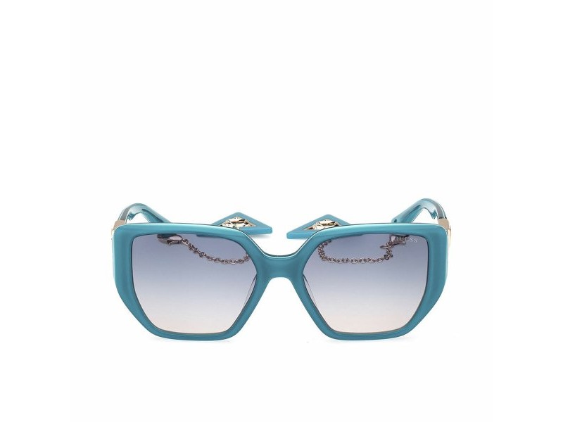 Дамски слънчеви очила Guess W цвят тюркоаз Ø 55 mm