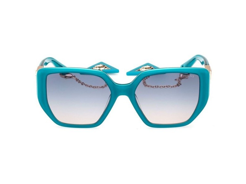 Дамски слънчеви очила Guess W цвят тюркоаз Ø 55 mm