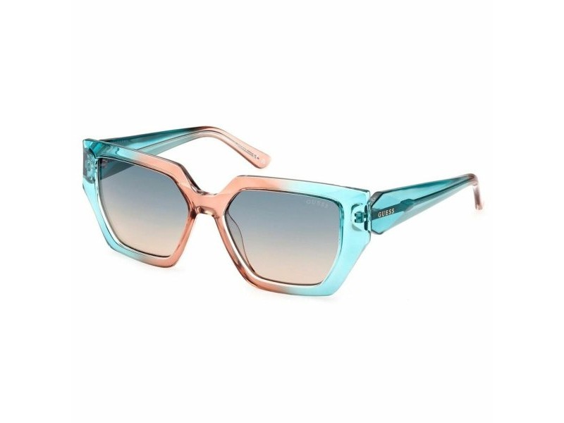 Дамски слънчеви очила Guess P цвят тюркоаз Ø 53 mm
