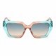 Дамски слънчеви очила Guess P цвят тюркоаз Ø 53 mm
