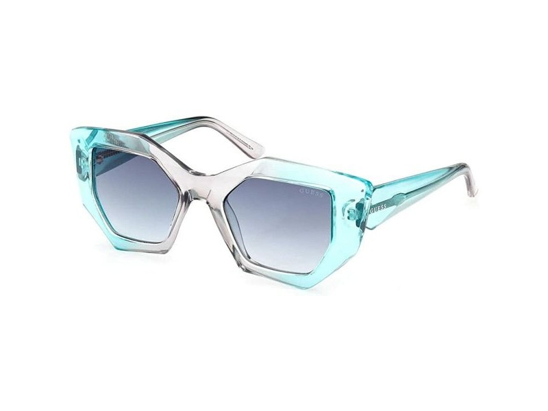 Дамски слънчеви очила Guess GU7897 цвят тюркоаз Ø 50 mm
