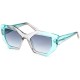 Дамски слънчеви очила Guess GU7897 цвят тюркоаз Ø 50 mm