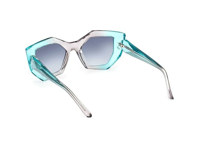Дамски слънчеви очила Guess GU7897 цвят тюркоаз Ø 50 mm