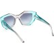 Дамски слънчеви очила Guess GU7897 цвят тюркоаз Ø 50 mm