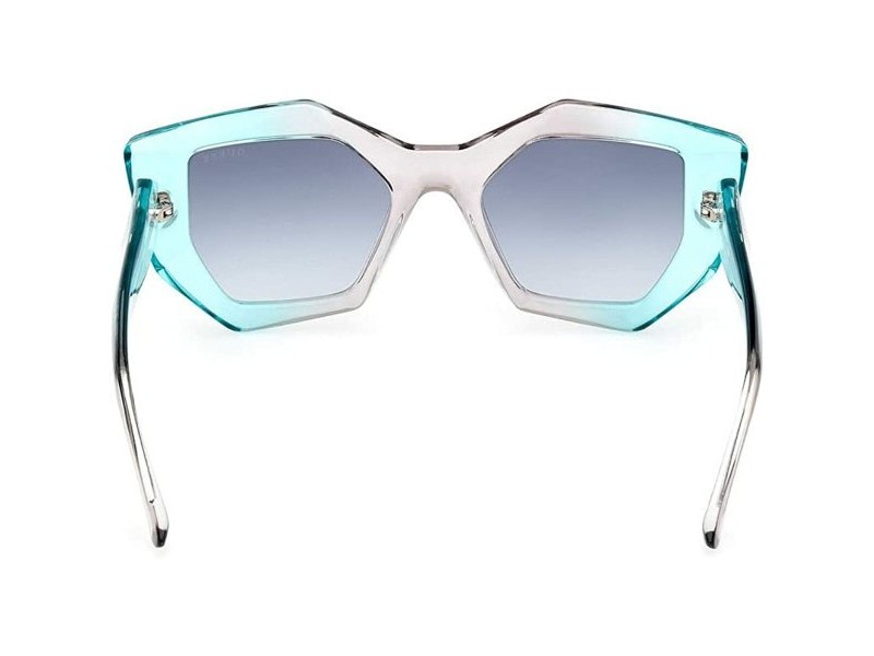 Дамски слънчеви очила Guess GU7897 цвят тюркоаз Ø 50 mm