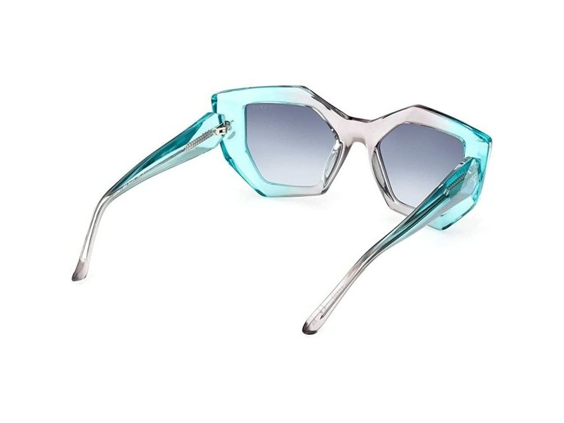 Дамски слънчеви очила Guess GU7897 цвят тюркоаз Ø 50 mm