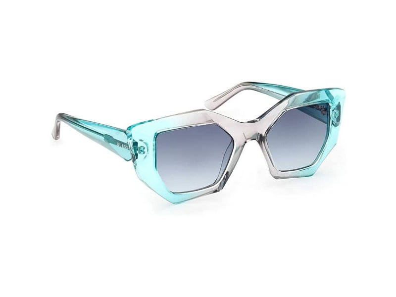 Дамски слънчеви очила Guess GU7897 цвят тюркоаз Ø 50 mm