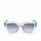 Дамски слънчеви очила Guess GU7897 цвят тюркоаз Ø 50 mm