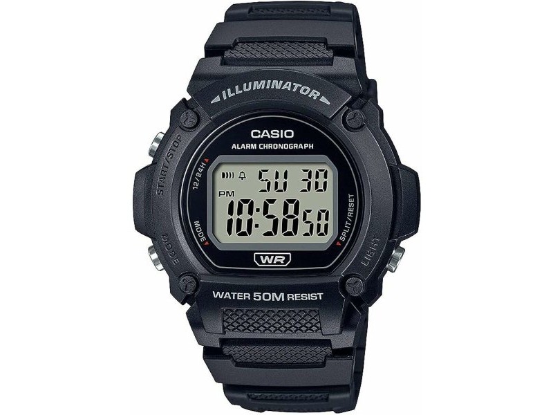 Мъжки часовник Casio W-219H-1AVCF Черен