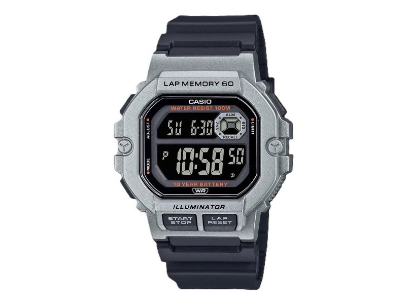 Мъжки часовник Casio ILLUMINATOR Черен (Ø 44,5 mm)