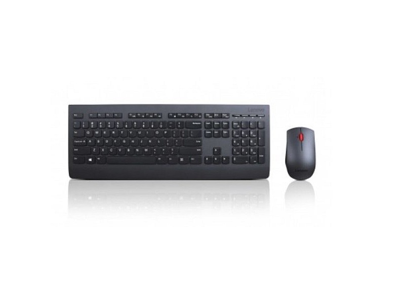 Kлаиатура с безжична мишка Lenovo 4X30H56823 Черен Испанска Qwerty