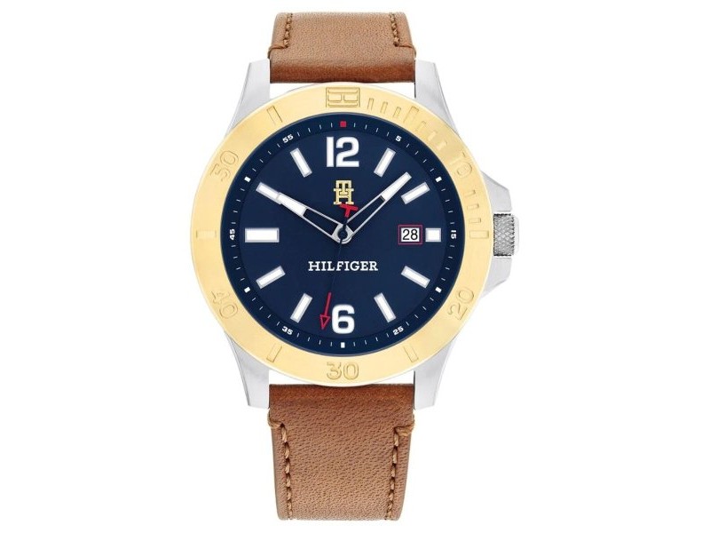 Мъжки часовник Tommy Hilfiger 1710529 Кафяв (Ø 46 mm)