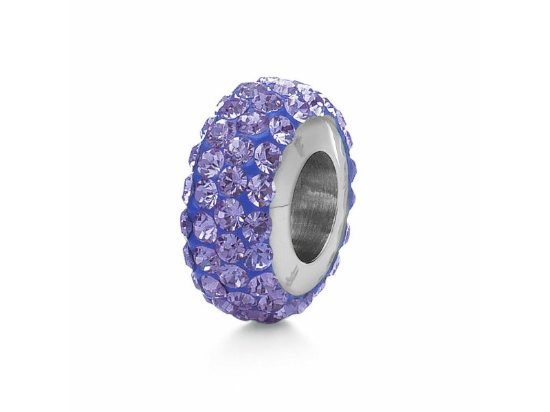 Дамска огърлица Folli Follie 3P0F024V Лилав 1 cm