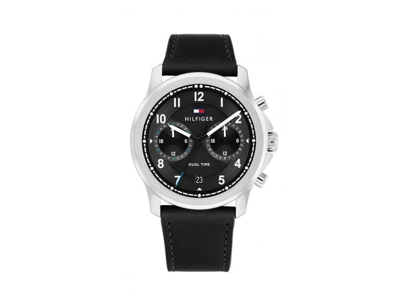 Мъжки часовник Tommy Hilfiger 1710624 Черен (Ø 43 mm)