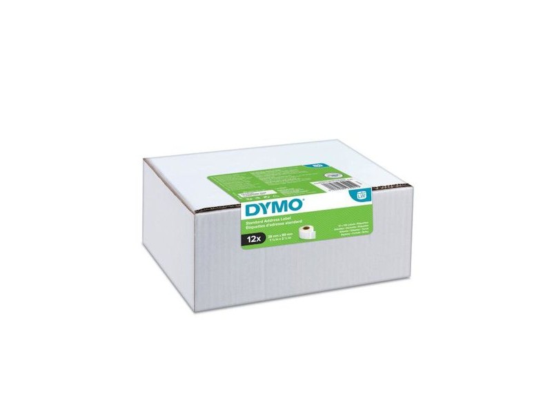 Етикети за принтер Dymo 2093091 Бял Черен/Бял (12 броя)