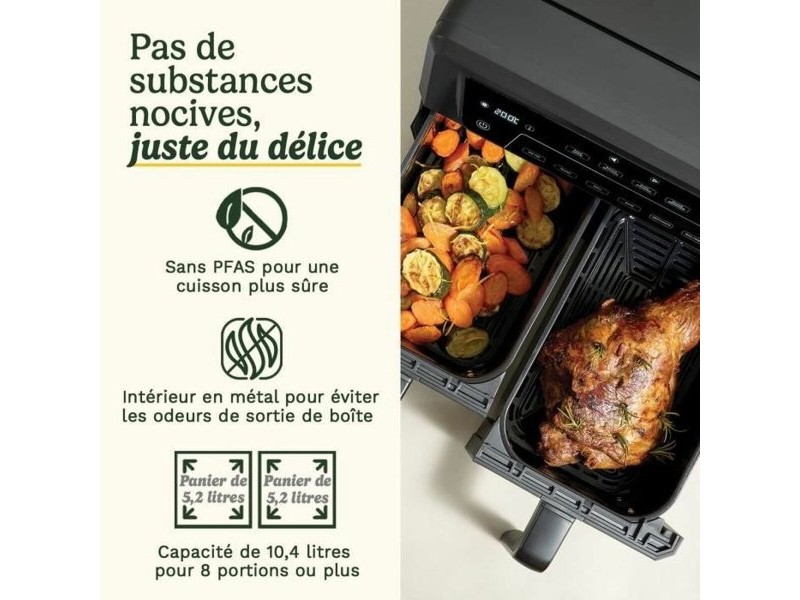 въздушен фритюрник Cuisinart AFD10XBLE Черен 2400 W 10,4 L