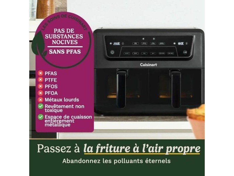 въздушен фритюрник Cuisinart AFD10XBLE Черен 2400 W 10,4 L