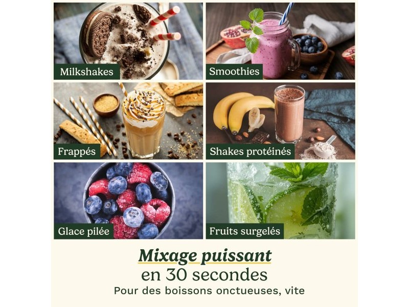 Блендер с чаша Cuisinart PBL100E Blast&Go 120 W Бял 500 ml