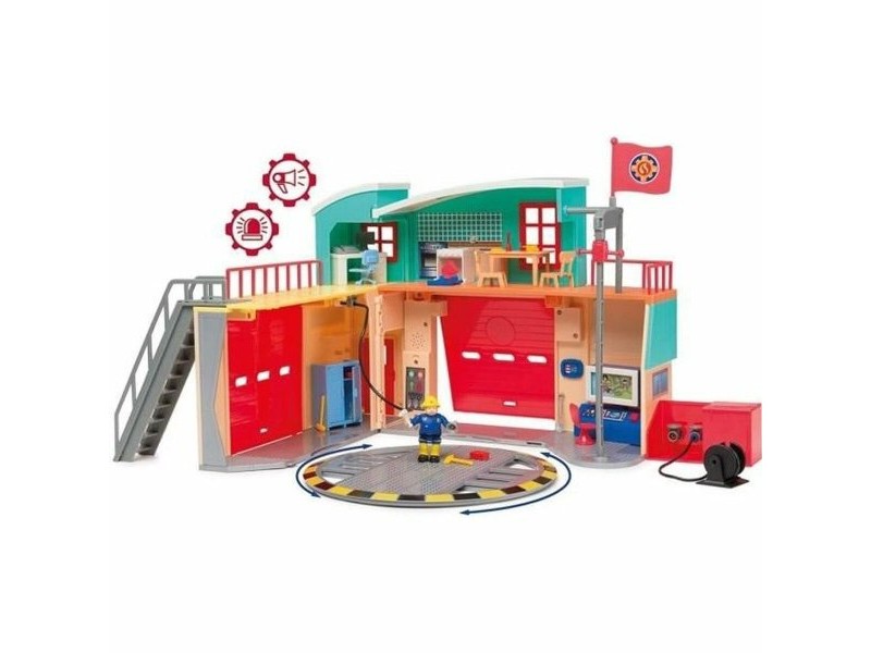 Playset Smoby Caserne de Pompiers Électronique