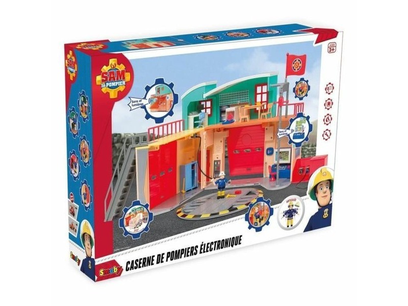 Playset Smoby Caserne de Pompiers Électronique