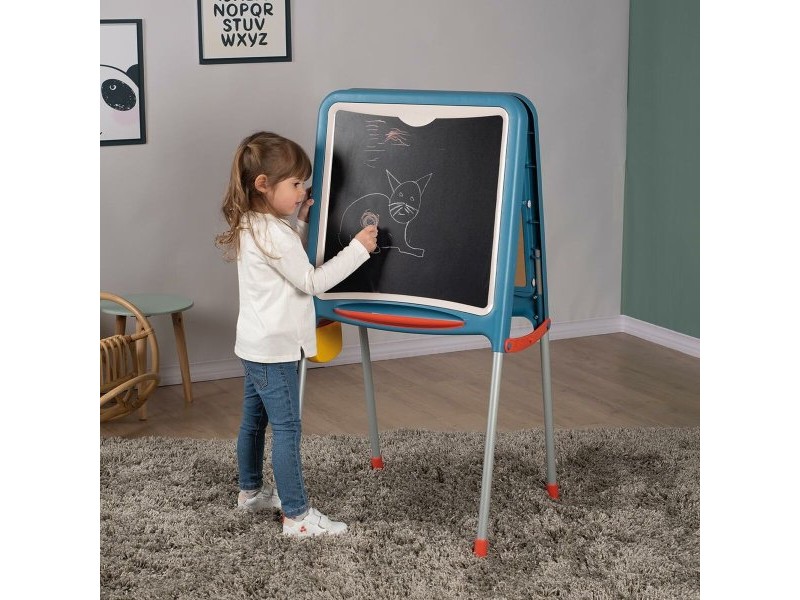 Двустранна Шистова Дъска Smoby Сгъваем 80 Части 105 x 49 x 52 cm