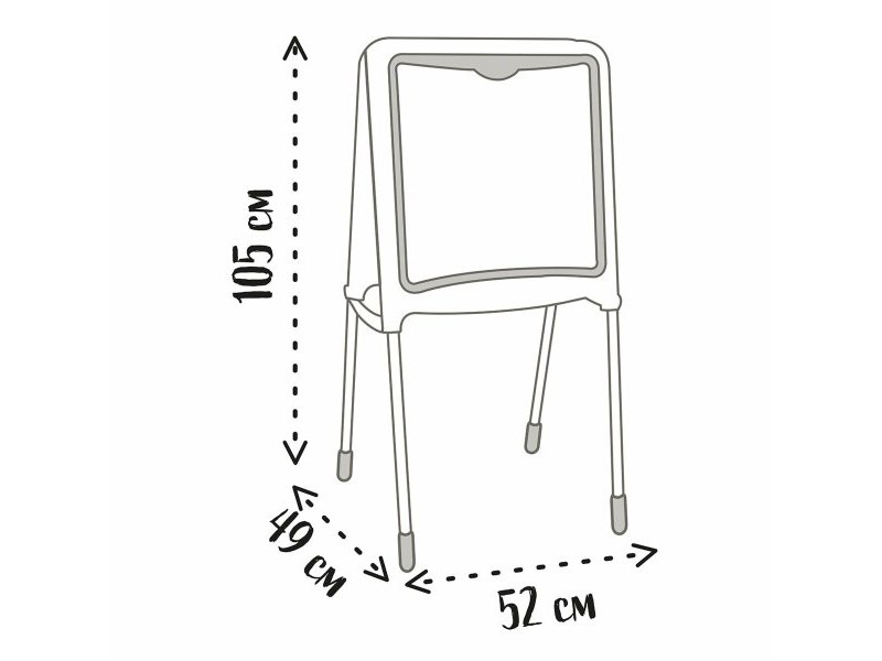 Двустранна Шистова Дъска Smoby Сгъваем 80 Части 105 x 49 x 52 cm