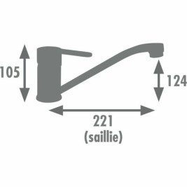 Kitchen Tap Rousseau BORN NF Черен Матов завършек