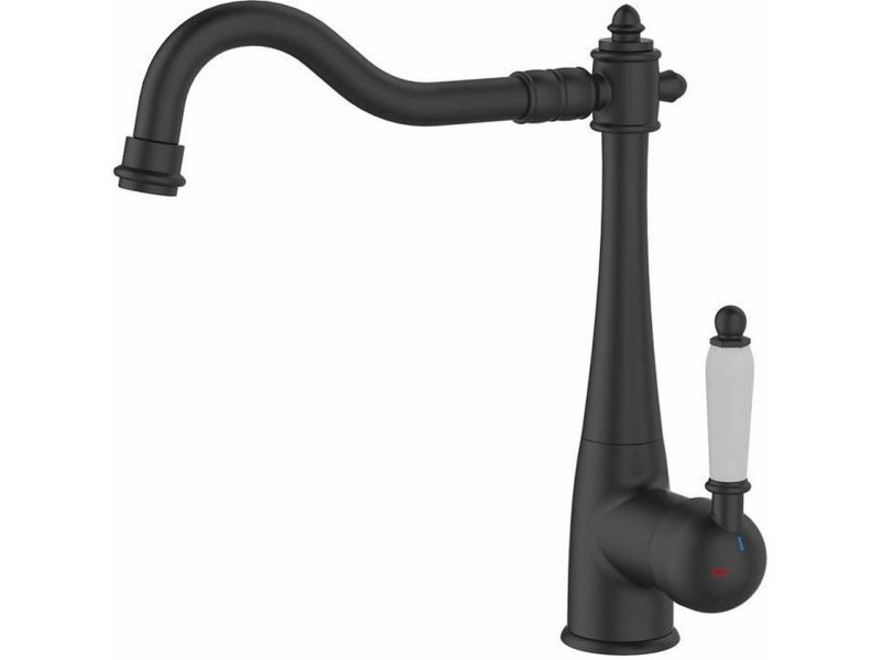 Kitchen Tap Rousseau RETRO Черен Матов завършек
