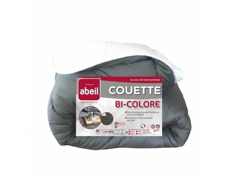Пух Abeil Бял Сив Бял/Сив 350 g/m² 140 x 200 cm