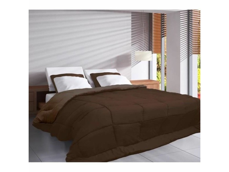 Скандинавски Стил Пълнеж Poyet  Motte Calgary Moka Шоколад 200 x 200 cm 400 g /m²