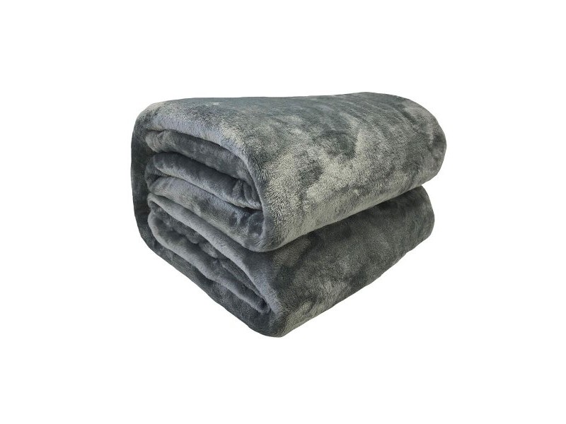 Одеяло Poyet  Motte Тъмно сив 240 x 220 cm
