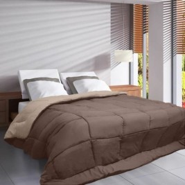 Скандинавски Стил Пълнеж Poyet  Motte Hudson Тъмнокафяв лен 200 g/m² 220 x 240 cm