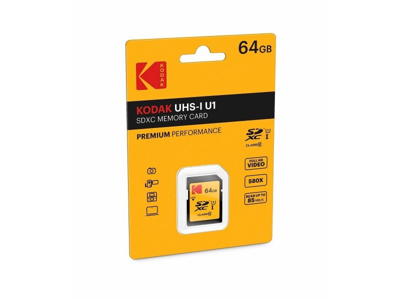 Mикро SD карта памет с адаптер Kodak EKMSD64GXC10K 64 GB