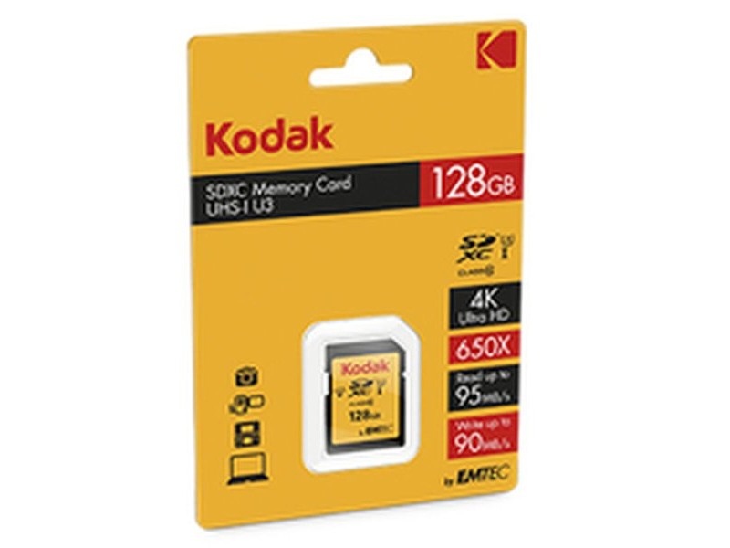 Mикро SD карта памет с адаптер Kodak EKMSD128GXC10HPRK 128 GB