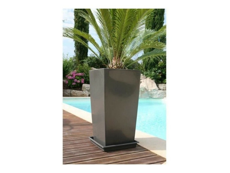 Саксия Riviera Nuance Сив Квадратек 29 x 29 x 52 cm 29 x 29 cm