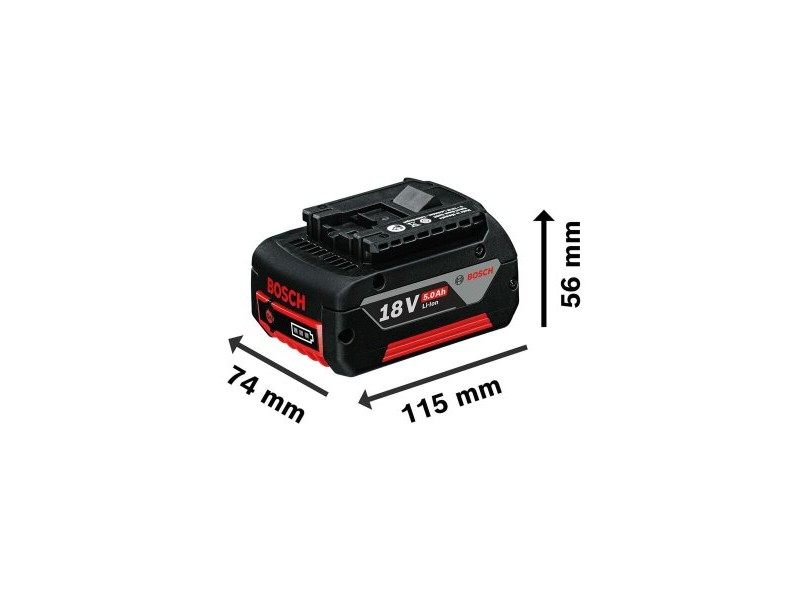 Charger and rechargeable battery set BOSCH 1 600 A00 B8J 18 V 5 Ah
