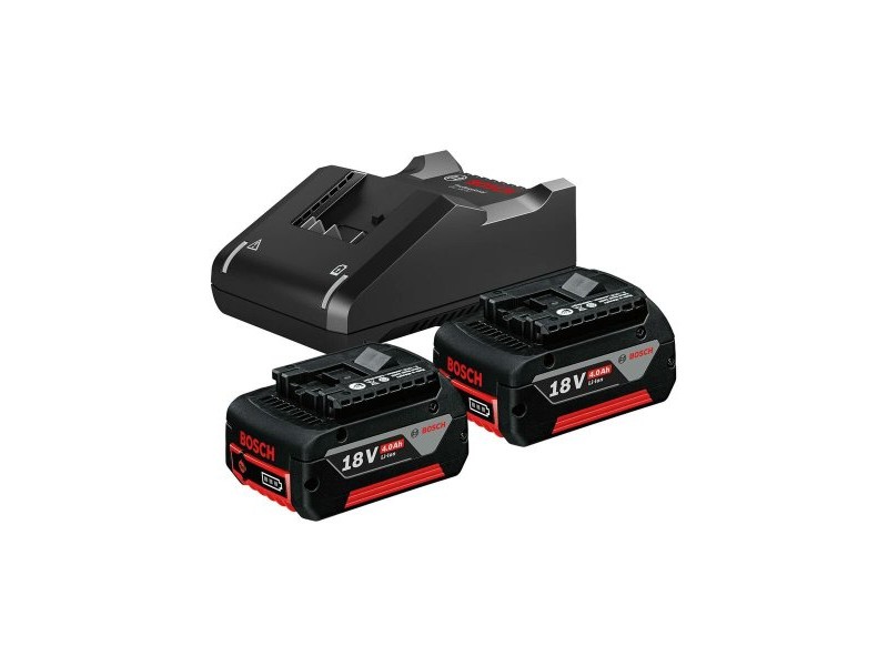 Комплект зарядно и акумулаторни батерии BOSCH 1 600 A01 9S0 4 Ah 18 V