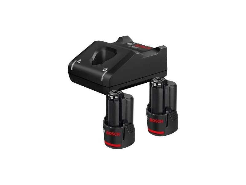 Комплект зарядно и акумулаторни батерии BOSCH 1600A019R8 12 V