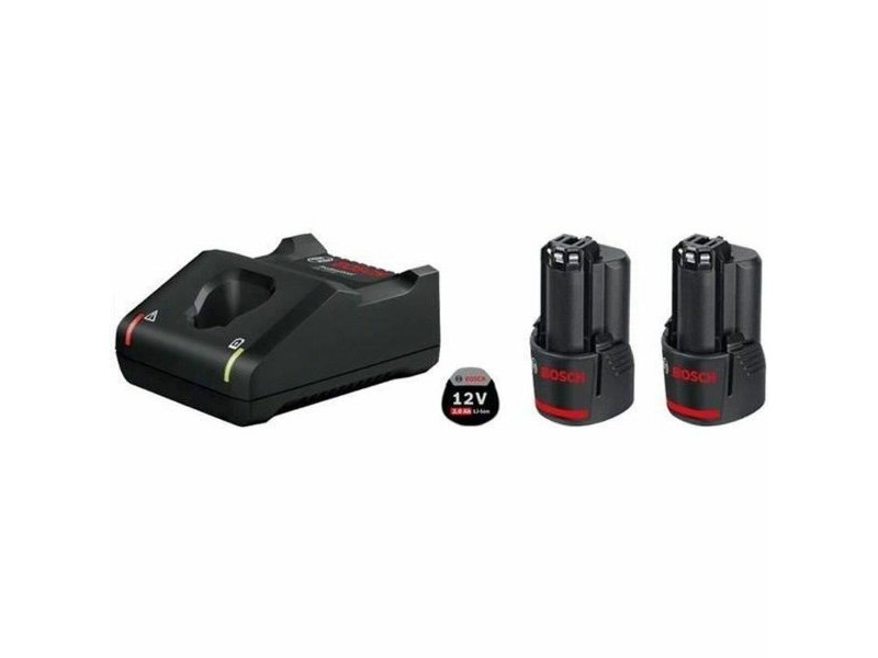 Комплект зарядно и акумулаторни батерии BOSCH 1600A019R8 12 V