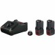 Комплект зарядно и акумулаторни батерии BOSCH 1600A019R8 12 V