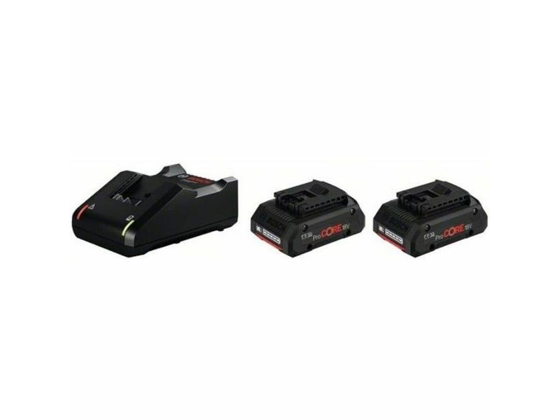 Charger and rechargeable battery set BOSCH Professional ProCORE Gal 18-40 C 18 V 4 Ah