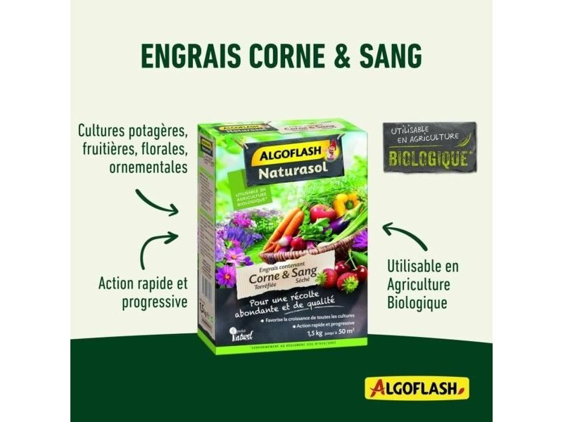Растителен тор Algoflash 1,5 Kg