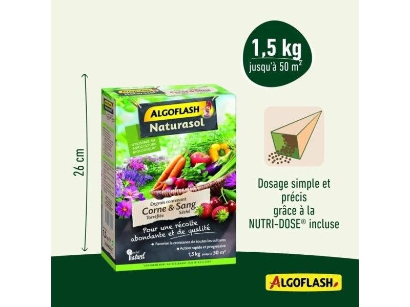 Растителен тор Algoflash 1,5 Kg