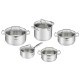 Касерола с Капак Tefal G719SA74 Стомана Ø 18 cm Ø 24 cm Ø 20 cm Ø 22 cm Ø 16 cm 1,5 L 2 L 2,5 L 6 L 5 L 10 Части
