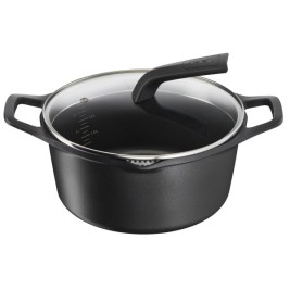 Касерола с Капак Tefal E2494644 Черен Ø 24 cm