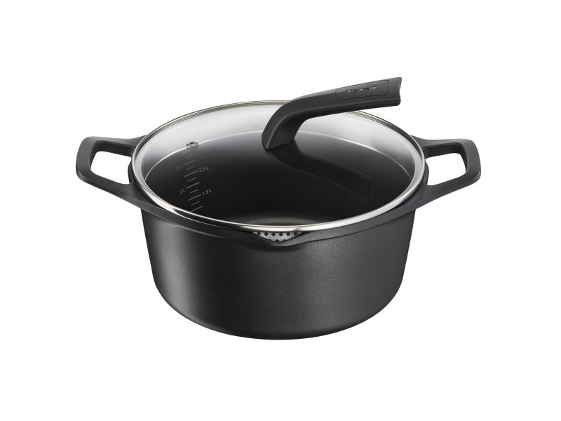 Касерола с Капак Tefal E2494644 Черен Ø 24 cm