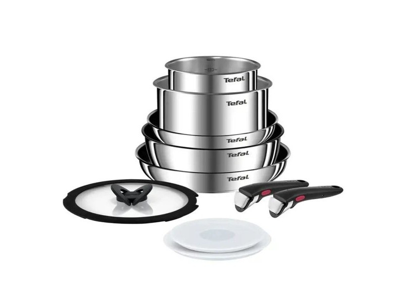 Кухненски принадлежности Tefal L897SA74 Черен Червен Стомана 10 Части