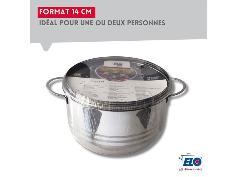 Тенджера Fackelmann Elo Brillant Стомана 1,75 L 1,25 L 2 Части