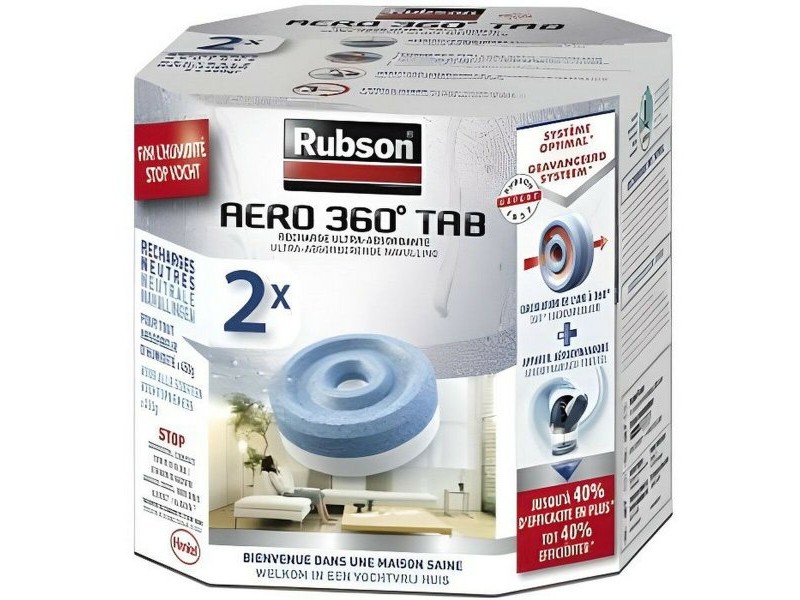 Замяна Rubson Aero 360 Обезвлажнител 2 броя Замяна Rubson Aero 360 Обезвлажнител 2 броя