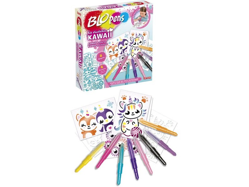 Кутия за Оцветяване Lansay BLOPENS KAWAII Многоцветен